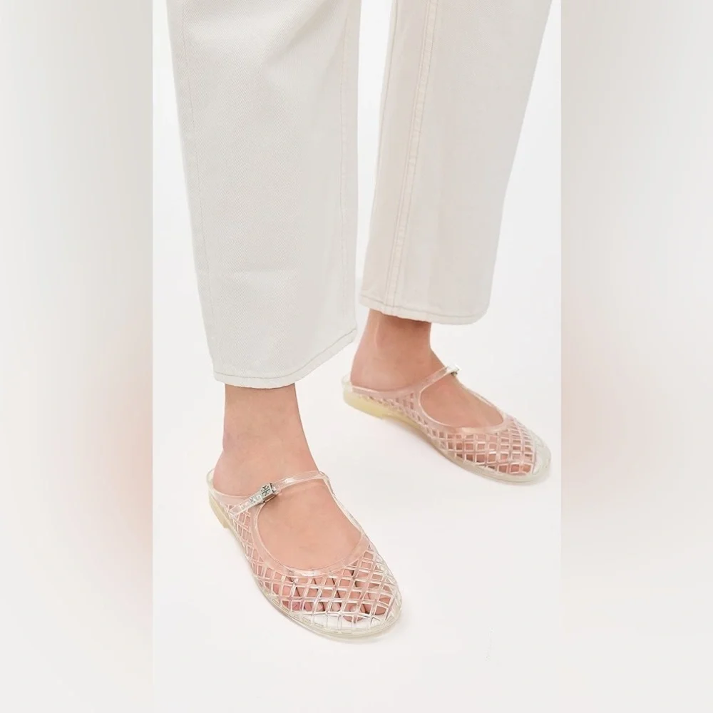 New with Box - Jelly Mary Jane Flats - Clear - Picture 1 of 5